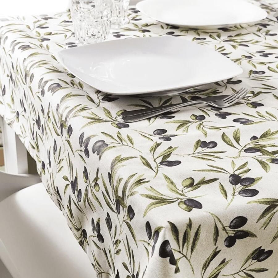 Vuilafstotende tafelkleden vloeistofafstotend 1 stuk verschillende maten 50% polyester 50% katoen