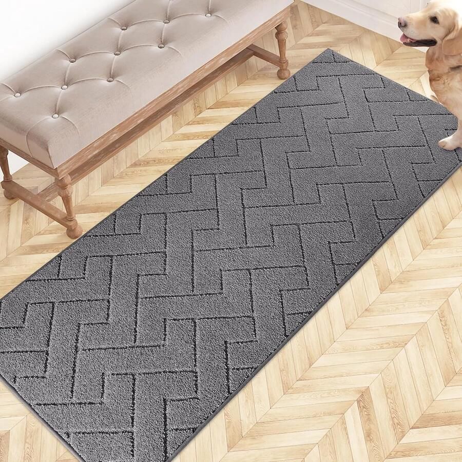 Vuilvangmat voor binnen antislip machinewasbaar 60 x 150 cm