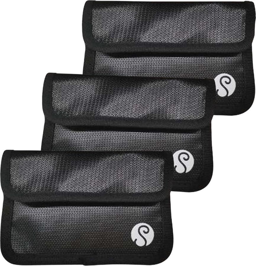 Vuurvaste en waterdichte zakken voor contant geld en gegevens 3 stuks compact formaat