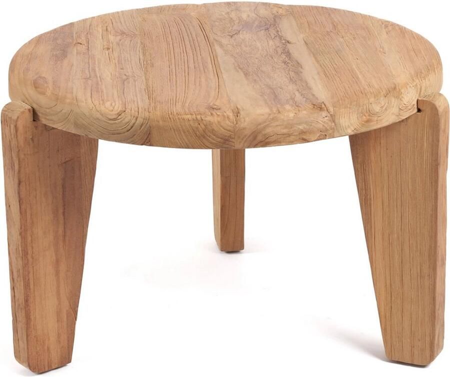 Rootz Living Rootz Wabi Sabi salontafel M teruggewonnen teakhout milieuvriendelijke tafel prachtig ontwerp 60 cm x 60 cm x 40 cm