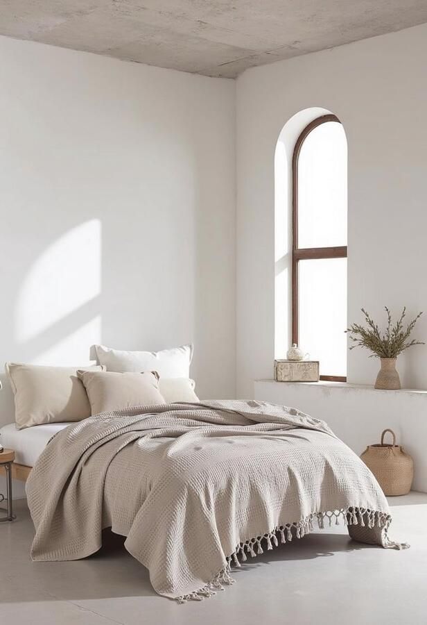 Wafelstructuur Beddensprei 220x240cm van Katoen Oeko-Tex Gecertificeerd Multifunctionele Dekens voor Bank Stoel en Bed