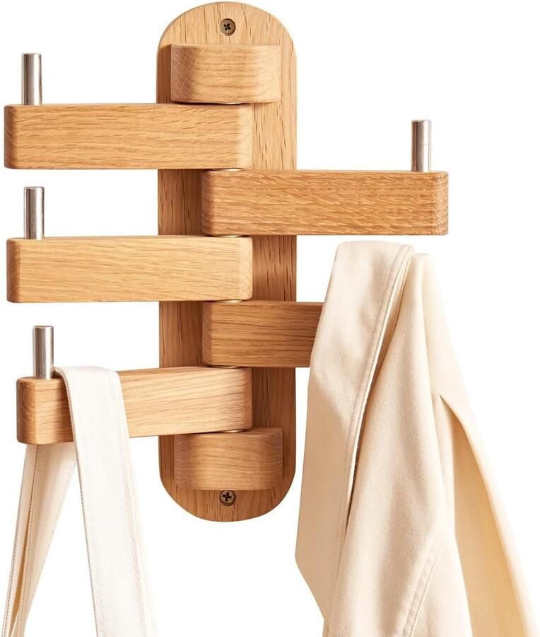Wall Coat Rack with 5 Hooks for Jackets Cloaks Scarves and Handbags Ideal for Living Room Bedroom or Bathroom