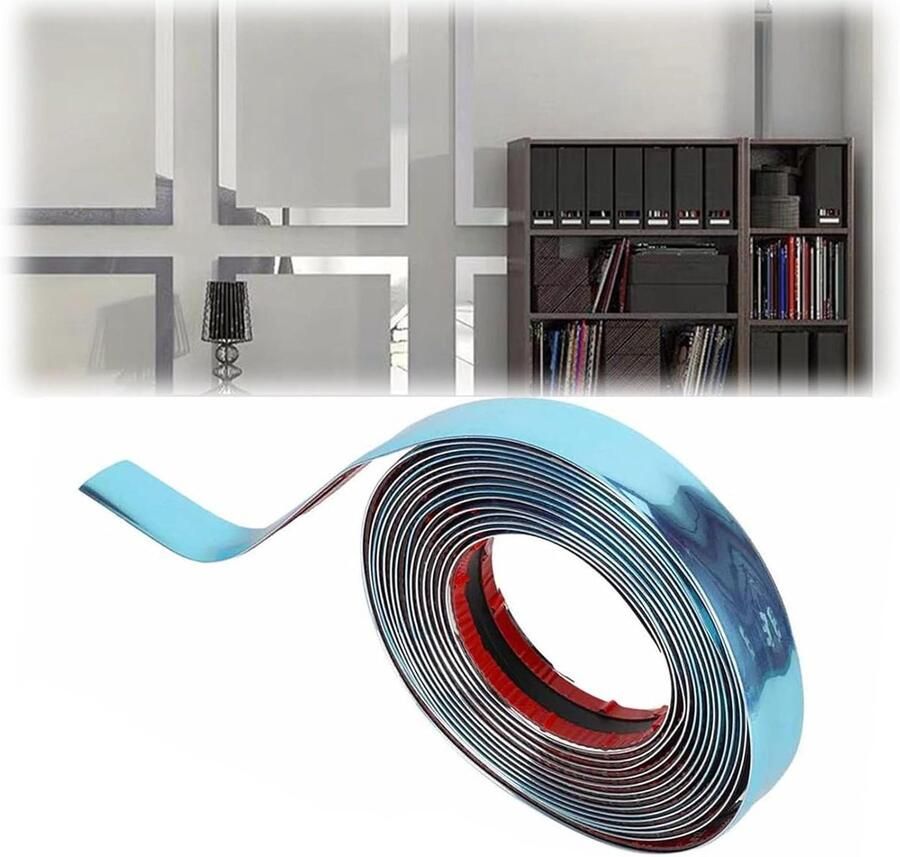 Wall Mouldings 5 m x 1.2 cm Flexibele Zelfklevende PVC Spiegelrand voor Kast Spiegel Frame Muurdecoratie