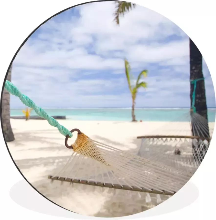 WallCircle Schilderij Boot Hangmat En Multicolor 30 X 30 Cm