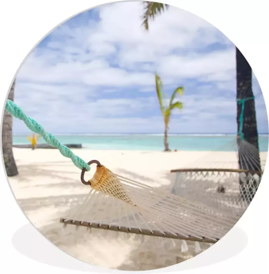 WallCircle Schilderij Boot Hangmat Multicolor 140 X 140 Cm