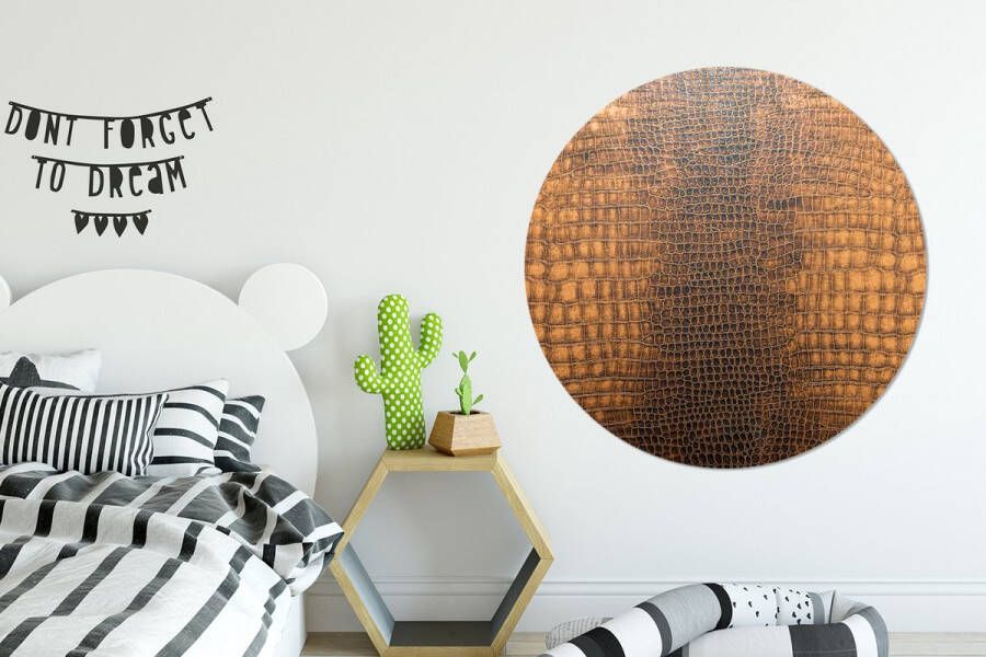 WallCircle Wandcirkel ⌀ 150 Leer Structuur Dierenhuid Ronde schilderijen woonkamer Wandbord rond Muurdecoratie cirkel Kamer decoratie binnen Wanddecoratie muurcirkel Woonaccessoires