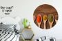 WallCircle Wandcirkel ⌀ 150 Pollepel Kruiden Eten Specerijen Tafel Ronde schilderijen woonkamer Wandbord rond Muurdecoratie cirkel Kamer decoratie binnen Wanddecoratie muurcirkel Woonaccessoires - Thumbnail 1
