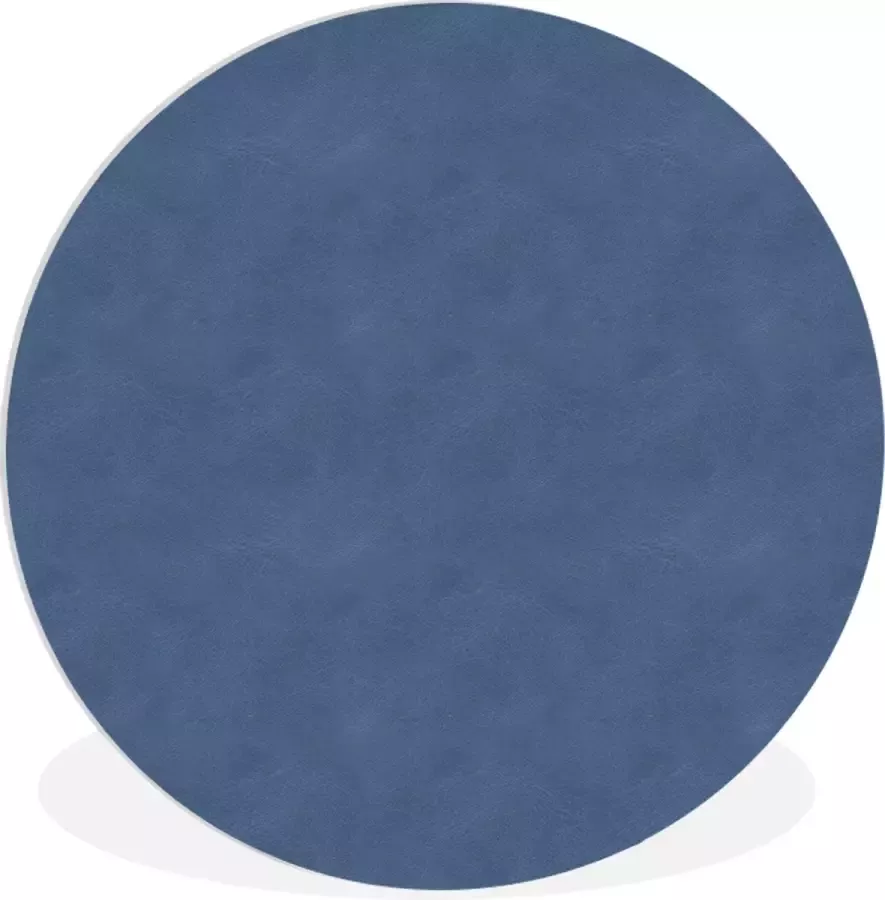 WallCircle Wandcirkel ⌀ 60 Leer Blauw Dierenhuid Ronde schilderijen woonkamer Wandbord rond Muurdecoratie cirkel Kamer decoratie binnen Wanddecoratie muurcirkel Woonaccessoires
