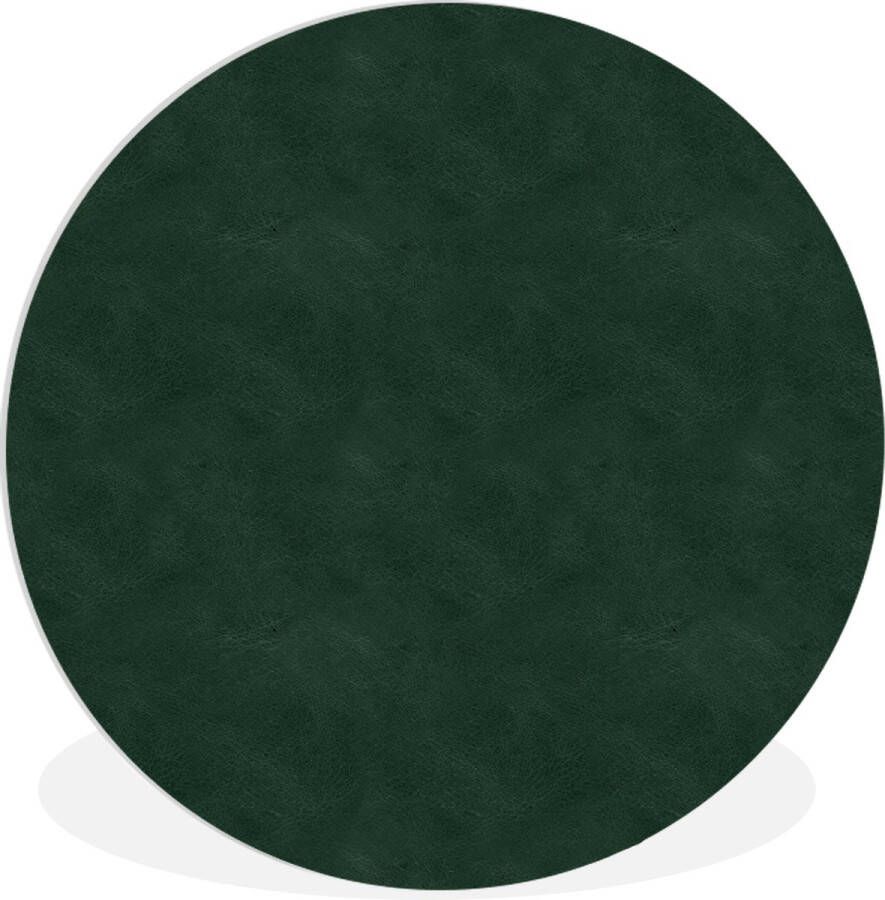 WallCircle Wandcirkel Muurcirkel Binnen Leer Groen Dierenhuid 140x140 cm Wanddecoratie Ronde Schilderijen