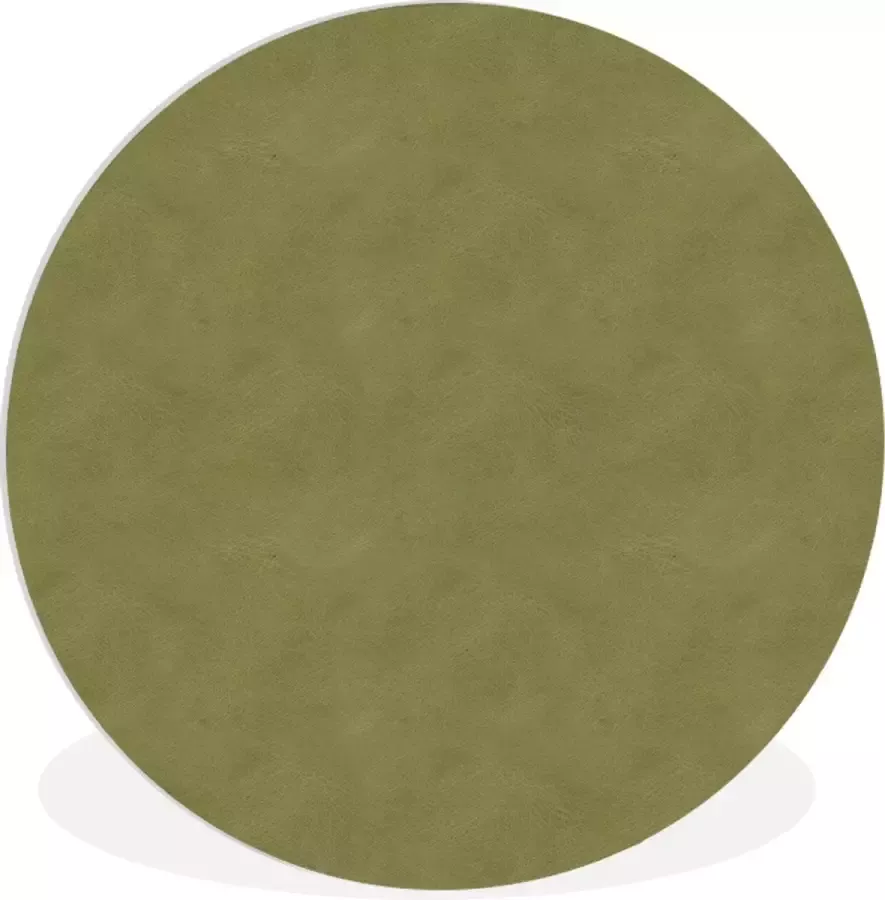 WallCircle Wandcirkel ⌀ 90 Leer Groen Dierenhuid Ronde schilderijen woonkamer Wandbord rond Muurdecoratie cirkel Kamer decoratie binnen Wanddecoratie muurcirkel Woonaccessoires