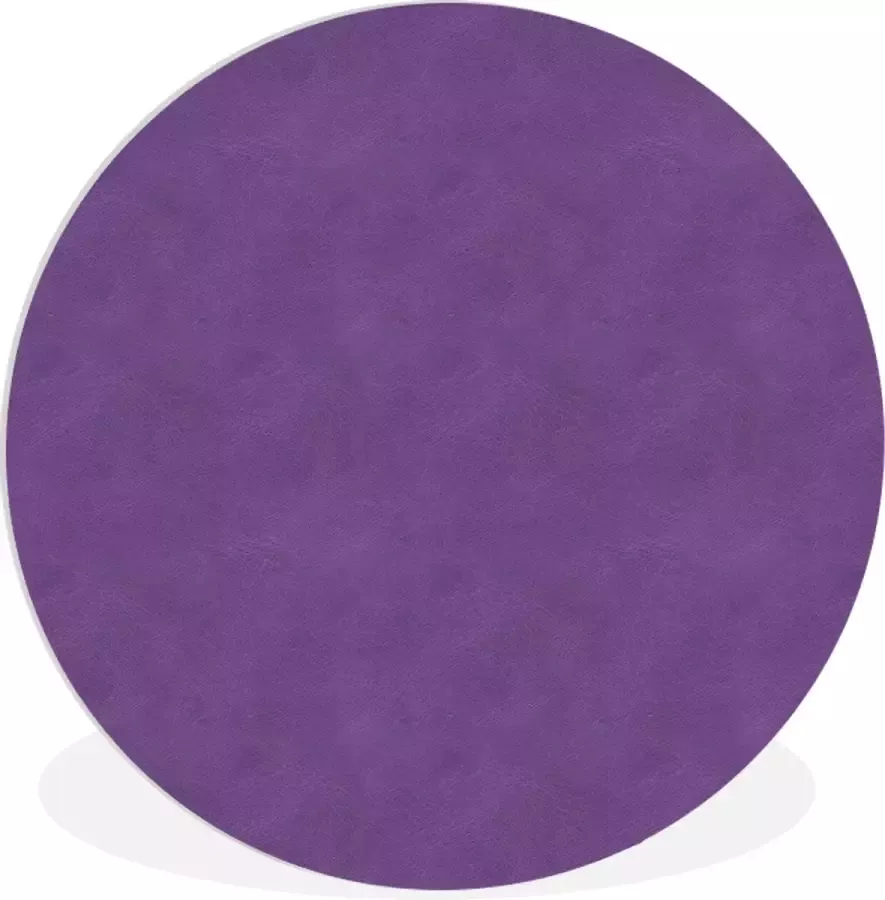WallCircle Wandcirkel ⌀ 30 Leer Paars Dierenhuid Ronde schilderijen woonkamer Wandbord rond Muurdecoratie cirkel Kamer decoratie binnen Wanddecoratie muurcirkel Woonaccessoires