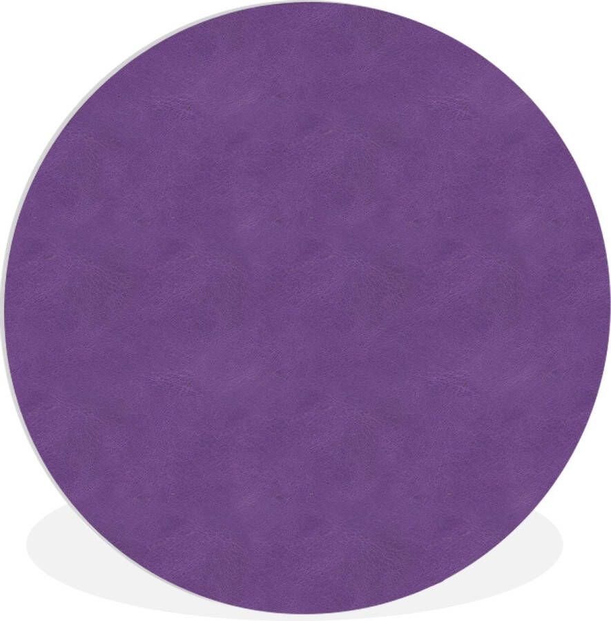 WallCircle Wandcirkel ⌀ 90 Leer Paars Dierenhuid Ronde schilderijen woonkamer Wandbord rond Muurdecoratie cirkel Kamer decoratie binnen Wanddecoratie muurcirkel Woonaccessoires - Foto 2