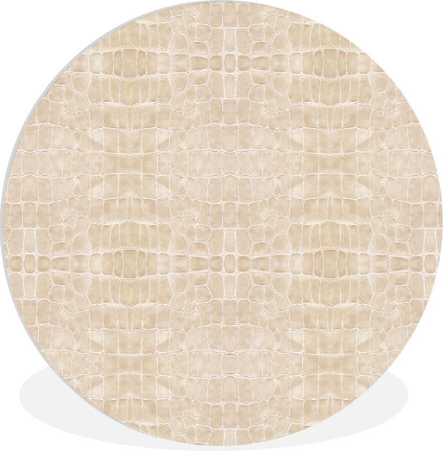 WallCircle Wandcirkel ⌀ 90 Leer Structuur Dierenhuid Ronde schilderijen woonkamer Wandbord rond Muurdecoratie cirkel Kamer decoratie binnen Wanddecoratie muurcirkel Woonaccessoires - Foto 2