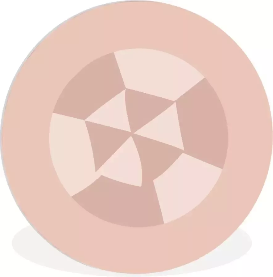 WallCircle Wandcirkel ⌀ 90 Zomer Strandparasol Pastel Ronde schilderijen woonkamer Wandbord rond Muurdecoratie cirkel Kamer decoratie binnen Wanddecoratie muurcirkel Woonaccessoires