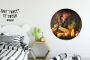 WallCircle Wandcirkel Muurcirkel Groente Fruit Rustiek Tafel Aluminium Dibond ⌀ 90 cm Binnen en Buiten - Thumbnail 1