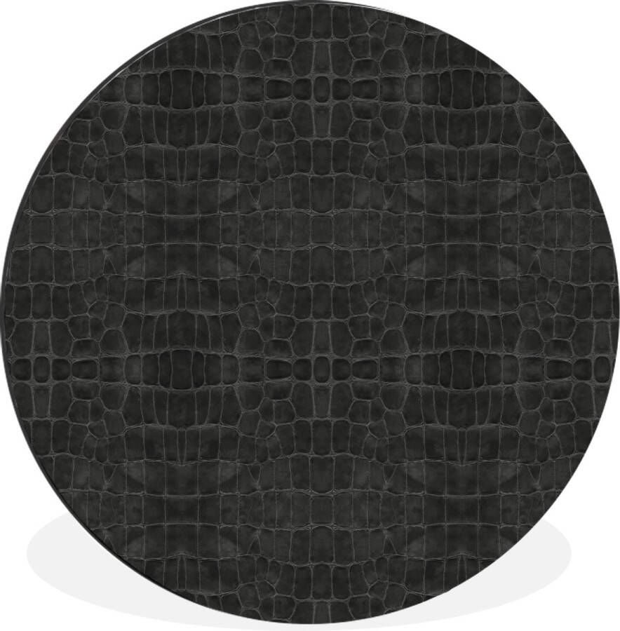 WallCircle Wandcirkel Muurcirkel Leer Structuur Dierenhuid Aluminium Dibond 140x140 cm Binnen en Buiten - Foto 2