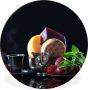 WallCircle Wandcirkel Muurcirkel Rustiek Fruit Kaas Tafel Stilleven Aluminium Dibond ⌀ 30 cm Binnen en Buiten - Thumbnail 2