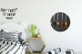 WallCircle Wandcirkel Muurcirkel Specerijen Lepels Tafel Rustiek Kruiden Aluminium Dibond ⌀ 30 cm Binnen en Buiten - Thumbnail 1