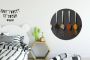 WallCircle Wandcirkel Muurcirkel Specerijen Lepels Tafel Rustiek Kruiden Aluminium Dibond ⌀ 90 cm Binnen en Buiten - Thumbnail 1