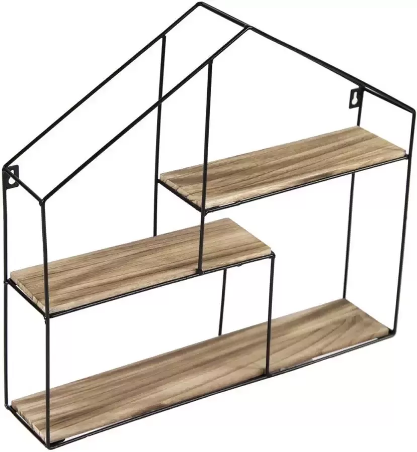 Plantenwinkel.nl Plantenwinkel Wallhanger Aberdeen Home L 50x10x45 cm zwart industreel