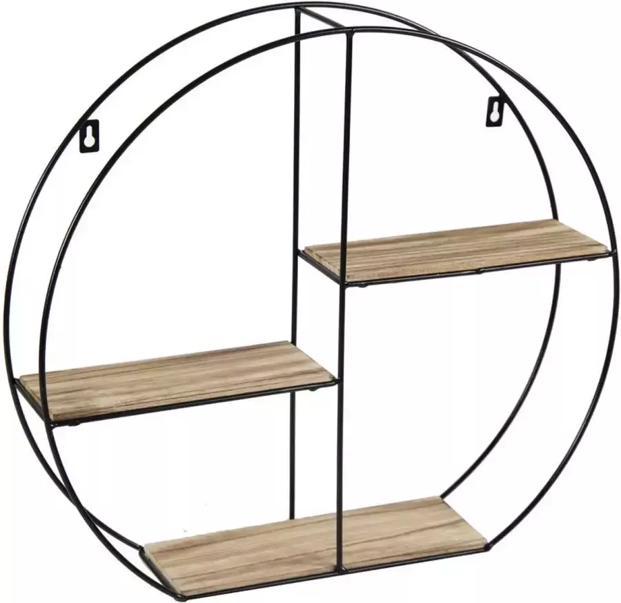 Plantenwinkel.nl Plantenwinkel Wallhanger Iverness Round S 30x15x26 cm zwart