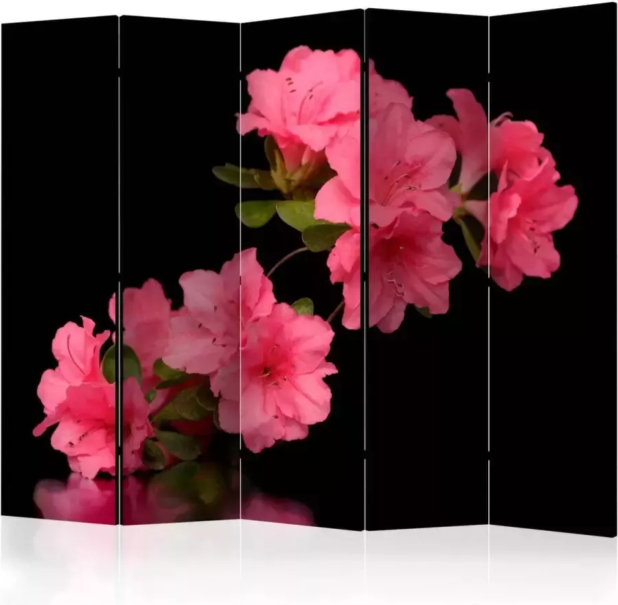 Artgeist Vouwscherm Azalea in Black II [Room Dividers] - Foto 2