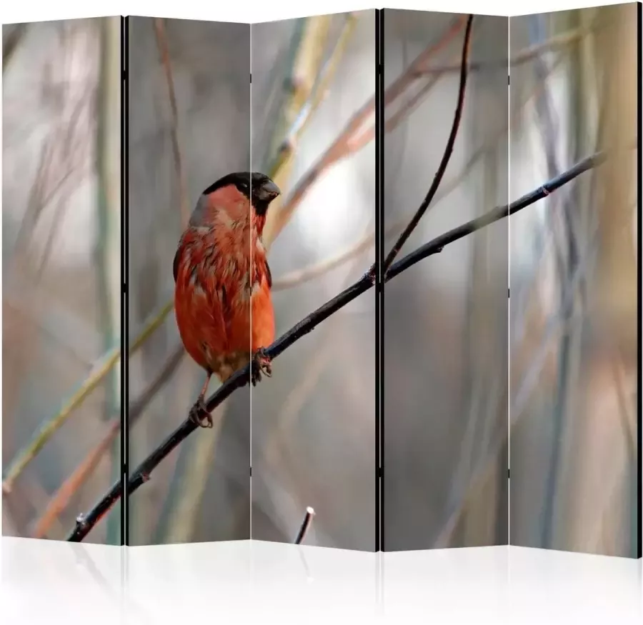 Artgeist Vouwscherm Bullfinch in the forest II [Room Dividers]