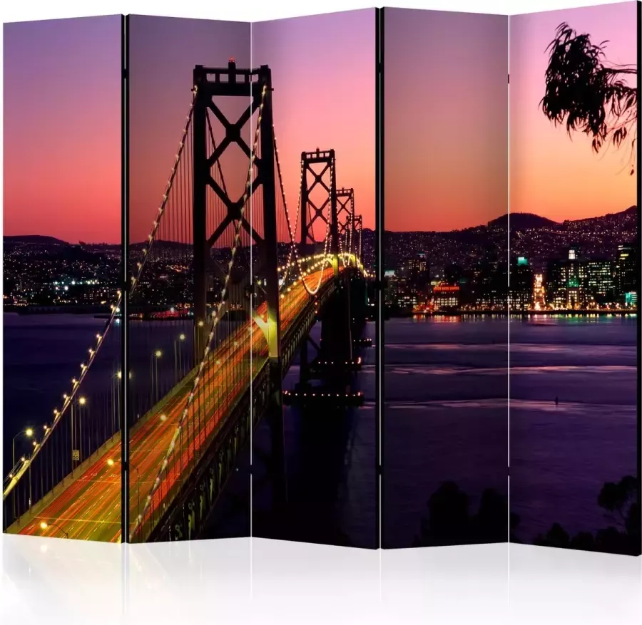 Artgeist Vouwscherm Charming evening in San Francisco II [Room Dividers] - Foto 2