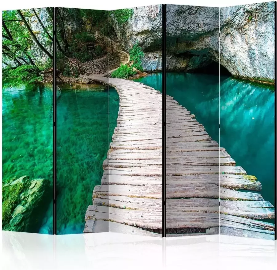 Artgeist Vouwscherm Emerald Lake II [Room Dividers]