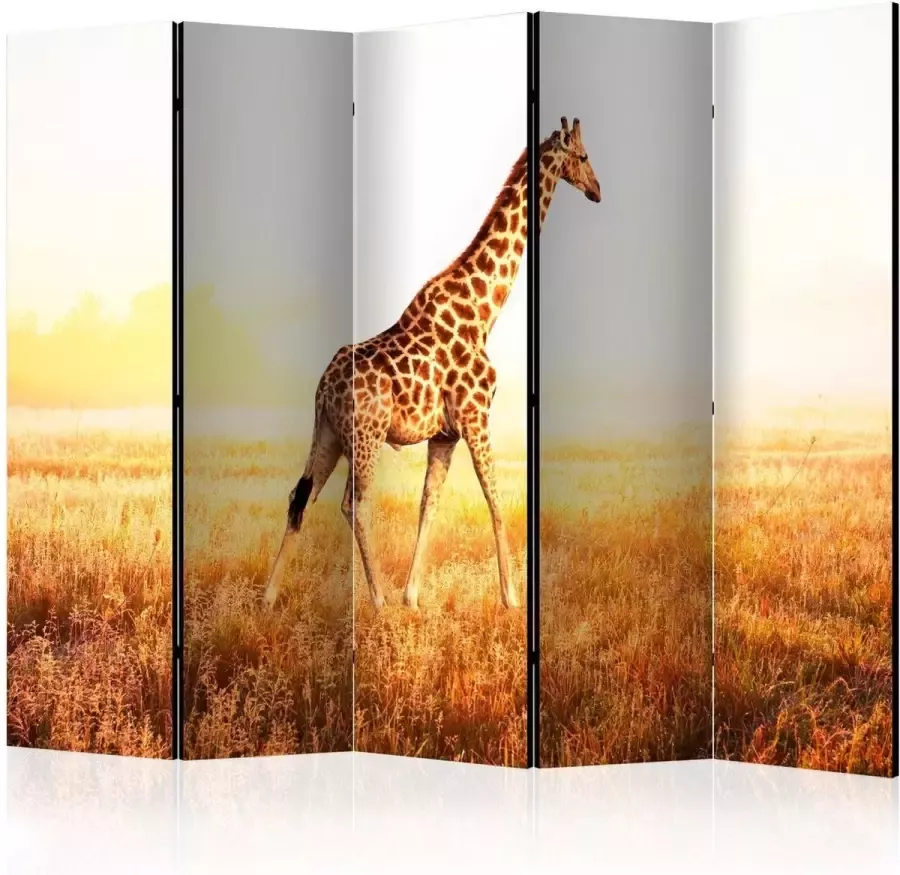 Artgeist Vouwscherm giraffe walk II [Room Dividers] - Foto 2
