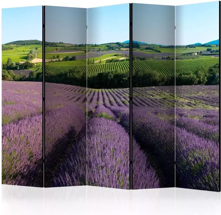 Artgeist Vouwscherm Lavender fields II [Room Dividers]