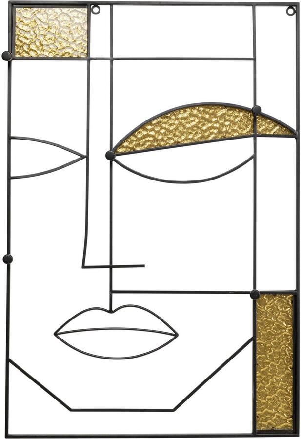 Wand Kapstok Art Face man 90x60cm Kare Design