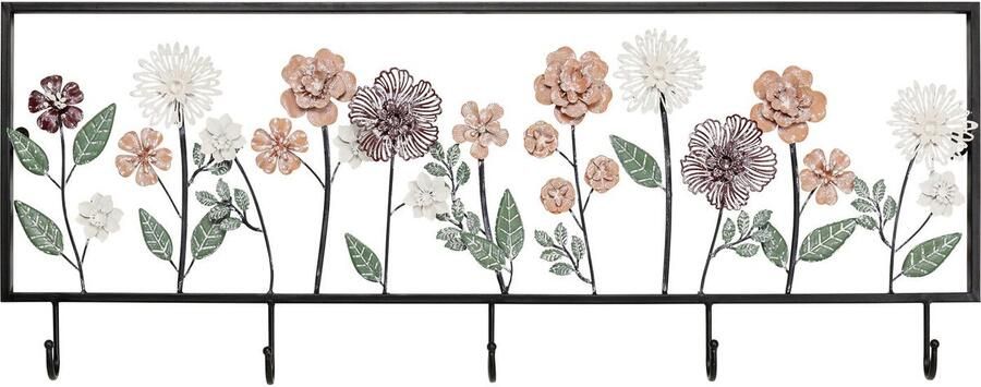 Kare Design Wand Kapstok ingelijste bloemen