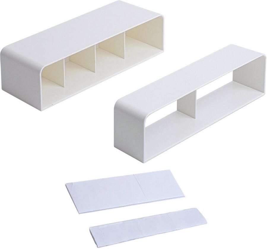 Wandbevestiging Paraplubak Parapluhouder Ruimtebesparend ABS-materiaal Boorgatvrije montage met opvangbak