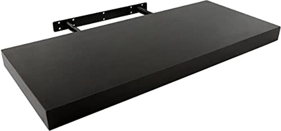 Wandeplank 60 x 25 cm Drijvende Wandplank met Onzichtbare Bevestiging Decoratieve Wandplank tot 25 kg