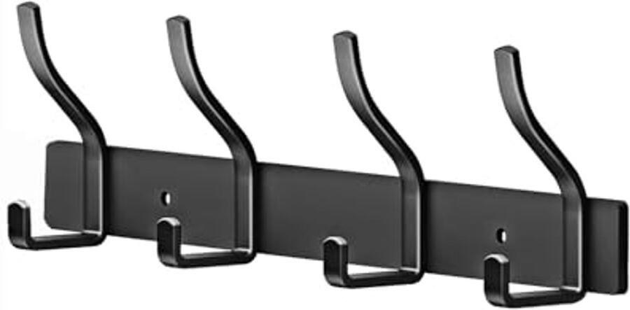 Wandgarderobe met 4 haken voor jassen en accessoires stijlvolle wandhaak voor elke ruimte