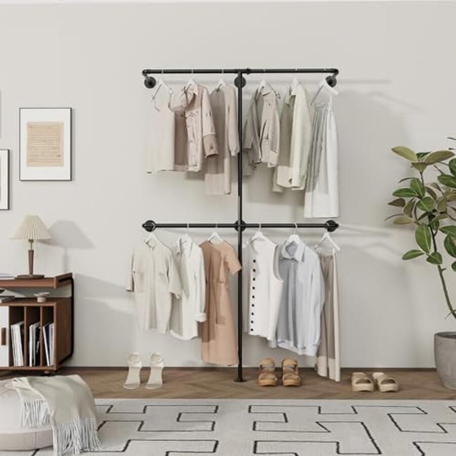 Wandgarderobe met Hoge Draagcapaciteit Industrieel Design en Ruimtebesparend