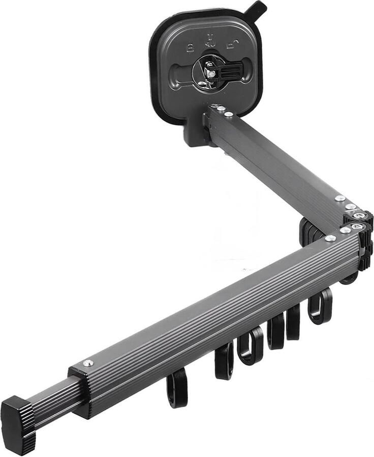 Wandgemonteerd Droogrek voor Kleding Boor Gratis Ruimtebesparend Intrekbare Droger met Zuignap Opvouwbaar Kledingrek Opvouwbare kledingrek