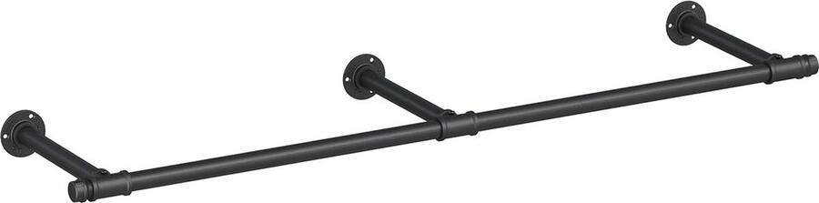 Rootz Living Rootz Wandgemonteerd kledingrek Garderobeorganisator Kledinghanger Stalen constructie Eenvoudige montage Ruimtebesparend ontwerp 30 4 cm x 170 cm x 7 cm