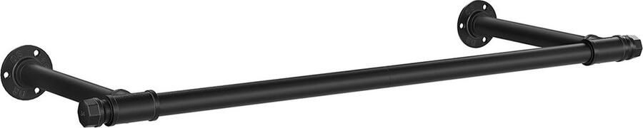 Wandgemonteerd Kledingrek Kledinghanger Kledingrek 60kg Draagvermogen Staal 30cm x 84cm x 7cm