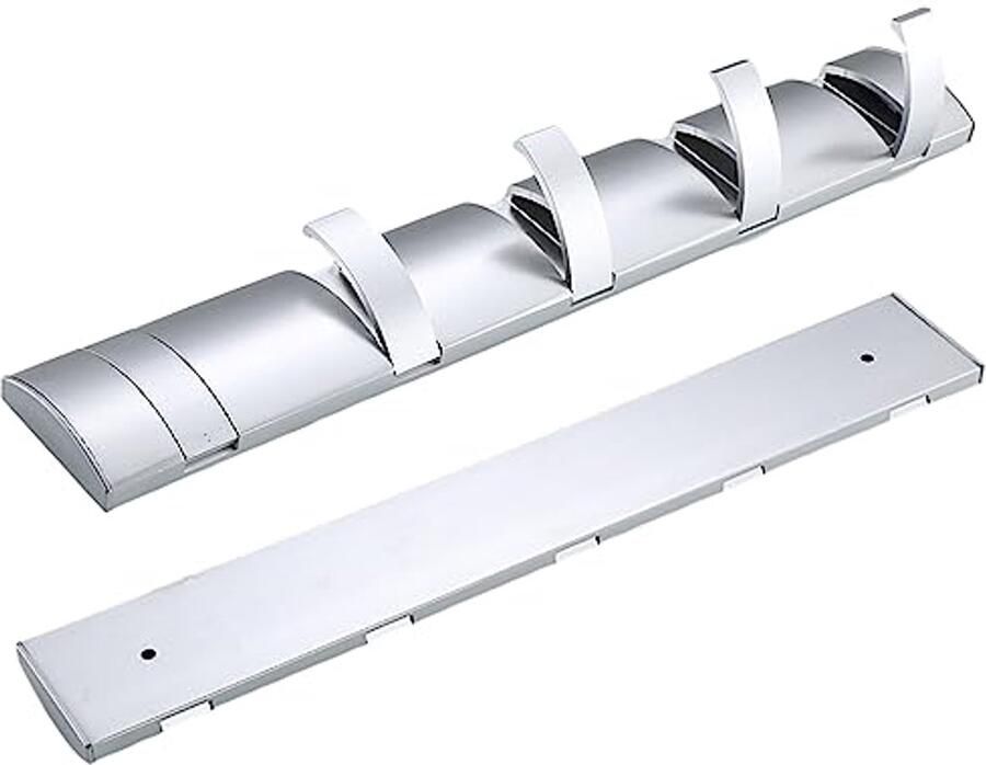 Wandgemonteerde Opvouwbare Kapstok met 5 Uittrekbare Haakjes Ruimtebesparende Oplossing voor Jassen Hoeden en Tasjes