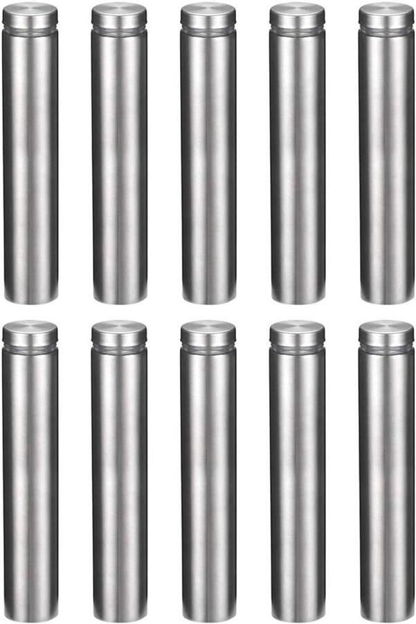 Wandhouder bordhouder set 10 stuks afstandsschroeven afstandhouders 3 4 diameter x 19 inch (19x100mm) Montagekit voor wandplanken