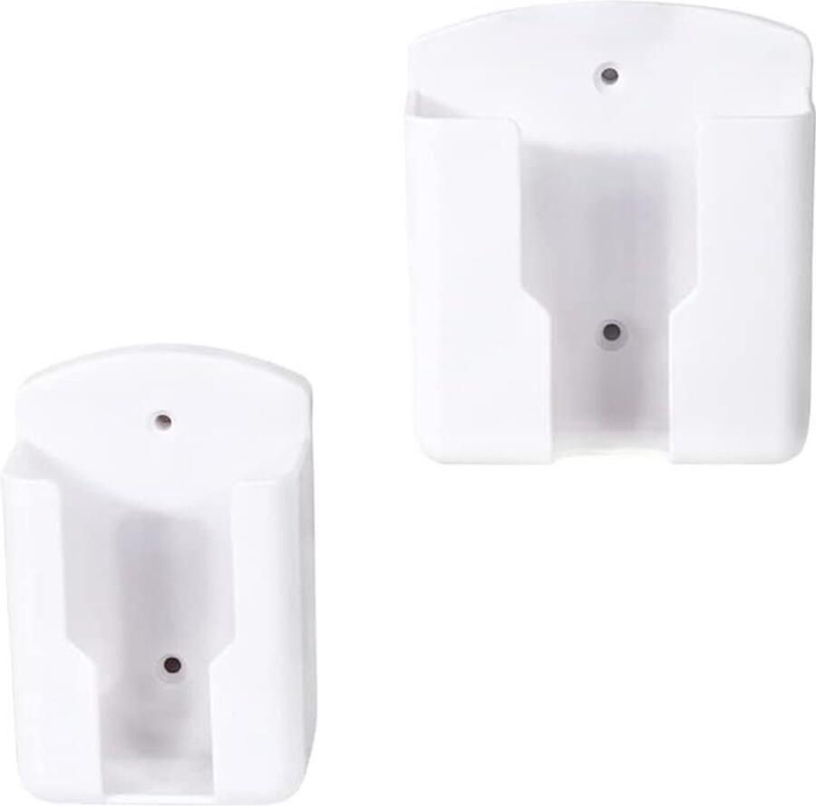 Wandhouder voor afstandsbediening set van 2 muur organizer voor afstandsbedieningen en mobiele telefoon zelfklevende opbergdoos media opberger