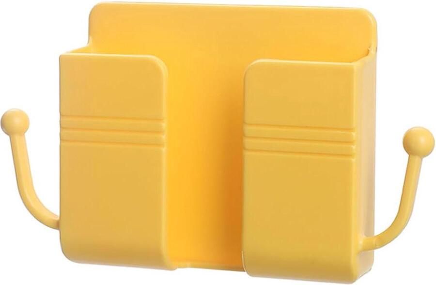 Wandhouder voor afstandsbediening zelfklevend geschikt voor kantoor en huis 1 stuk wit ABS