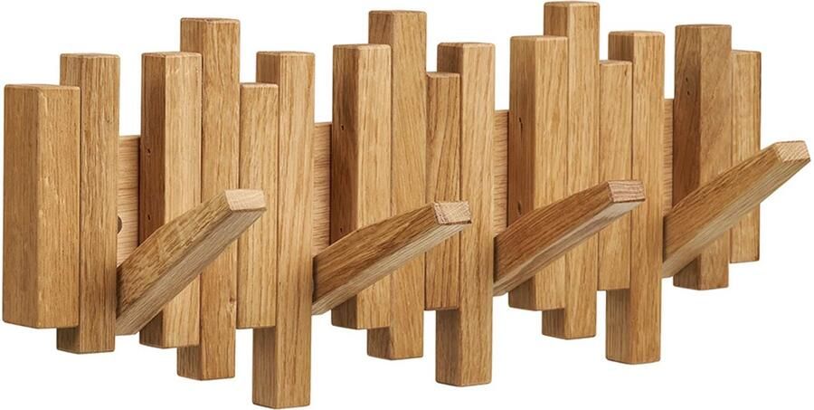 Wandkapstok 4 Haken Kael Hout