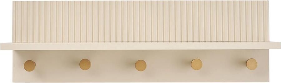 Wandkapstok 5 Haken Kristin Beige