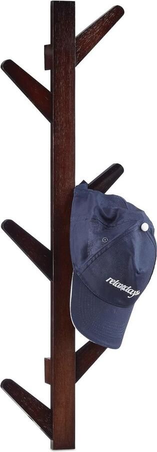 Wandkapstok Bamboe met 6 Haken Handdoekhouder voor Badkamer en Gang Modern Design