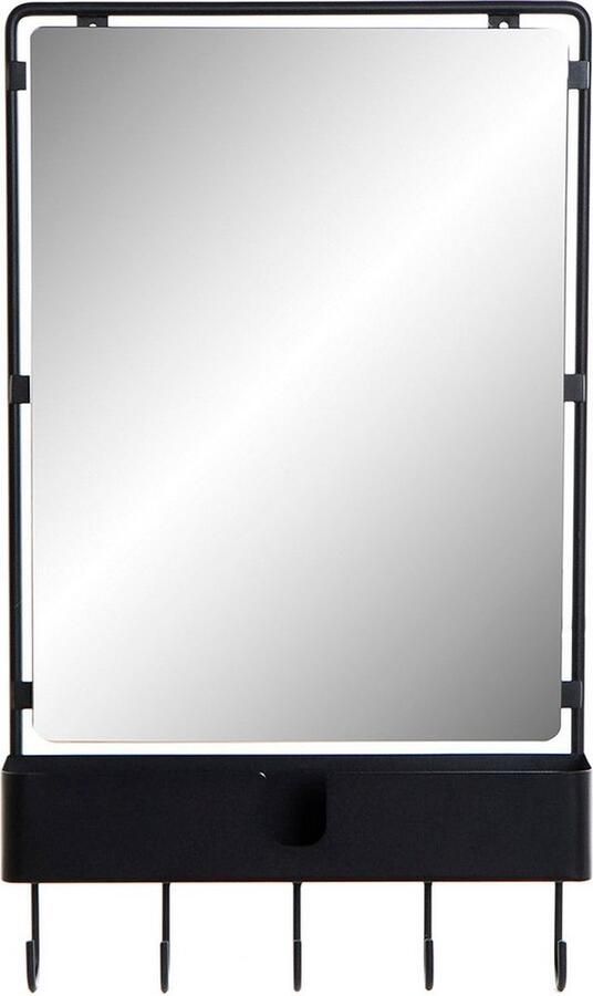 Wandkapstok DKD Home Decor Zwart Metaal (40 x 9 x 72 cm)