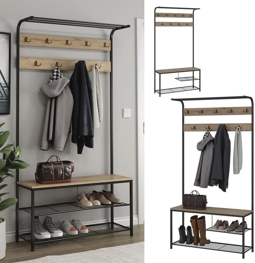 XL Wasmand 150 Liter met Deksel 2 Compartimenten Opvouwbaar en Handige Bamboe Handvatten Ideaal voor Kleding en Speelgoed - Foto 2