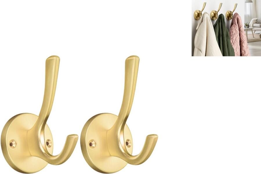Wandkapstok – Haak- Haakjes – Wandhaak – Haakje – Wandhaak- Haak zwart – Wandhaak zwart – gouden Voor het ophangen van jassen sjaals handtassen enz
